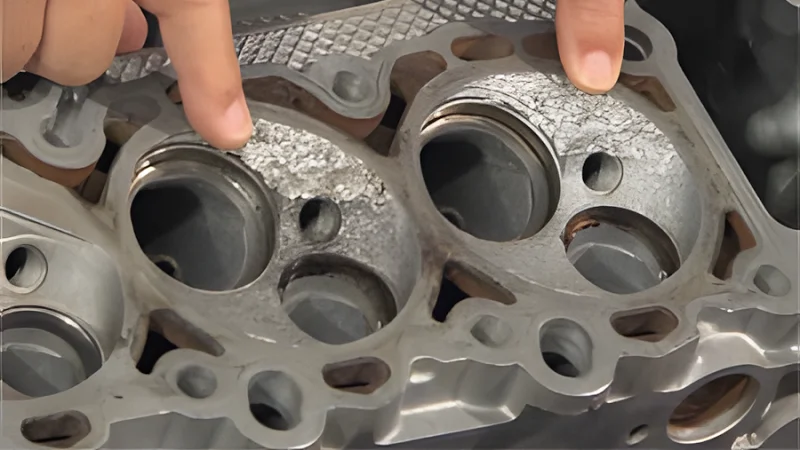 overheated cylinder head