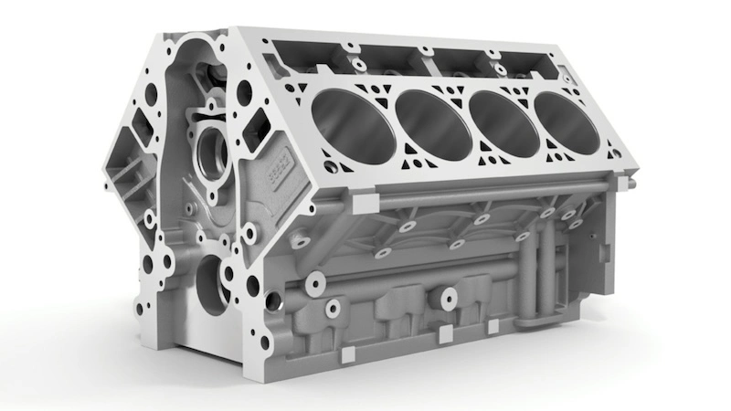 V-Type-Engine-Block